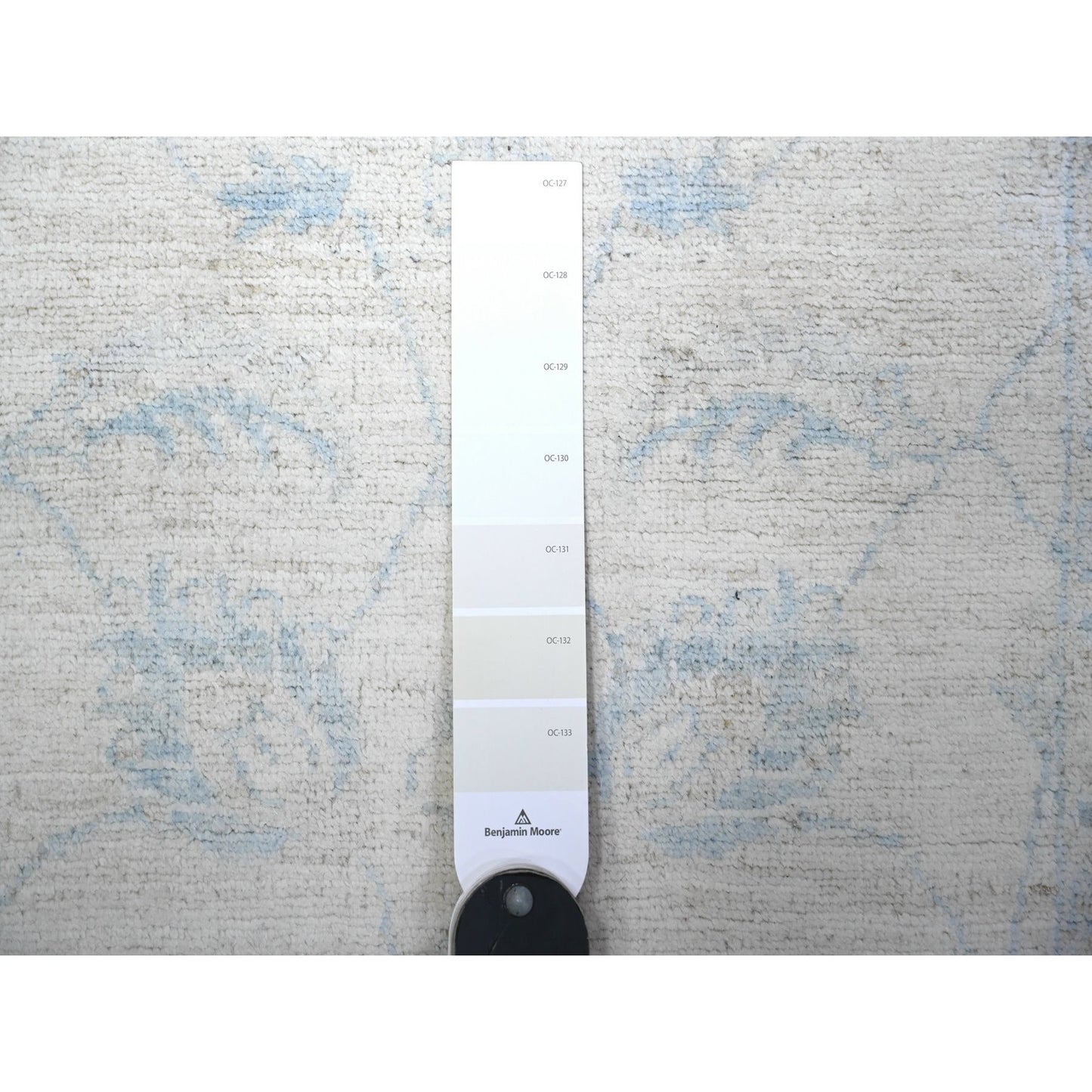 2'8"X12' Ivory Washed Out Peshawar Hand Knotted 100% Wool Runner Rug