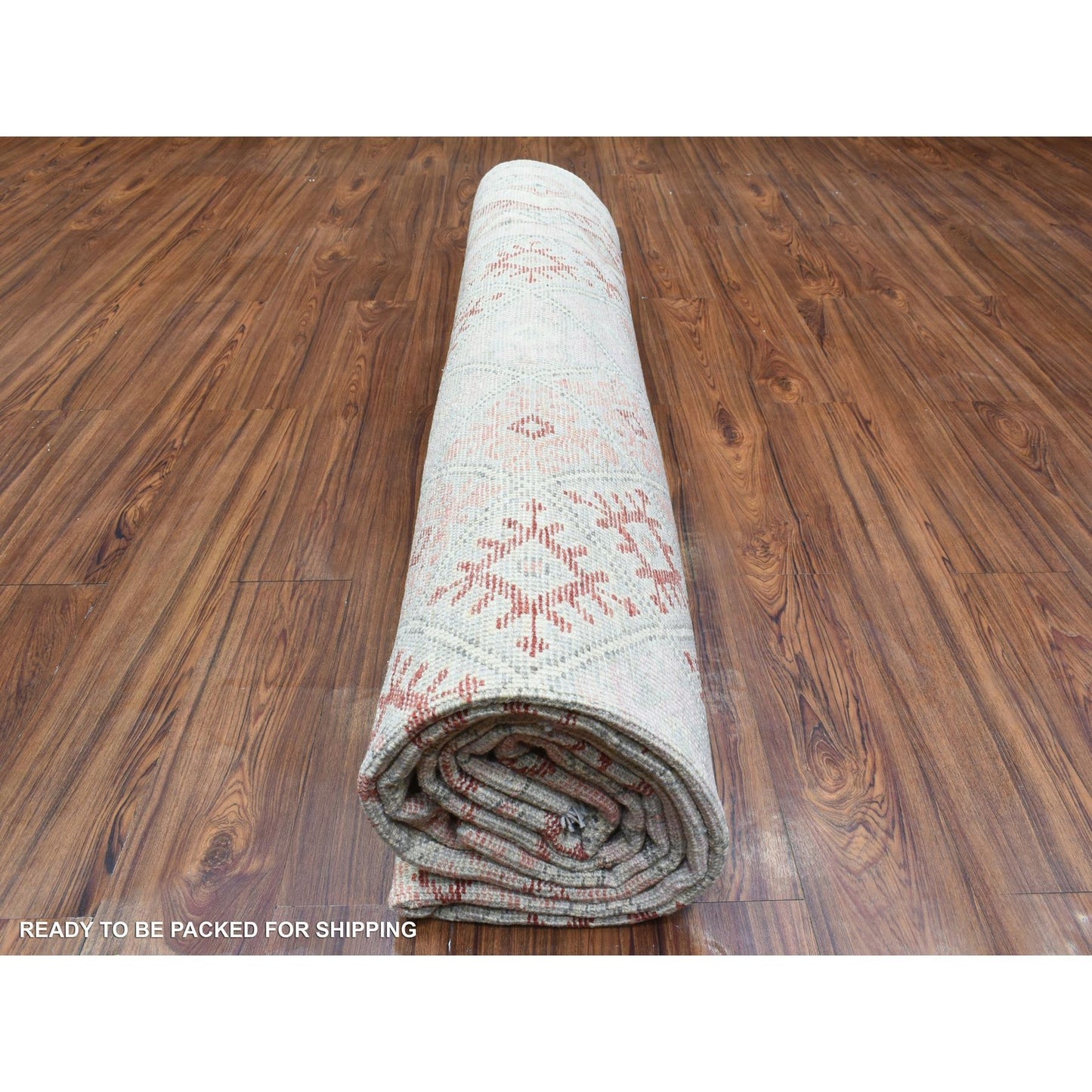 9'X12' Red Anatolian Village Inspired Style Soft Wool Hand Knotted Rug