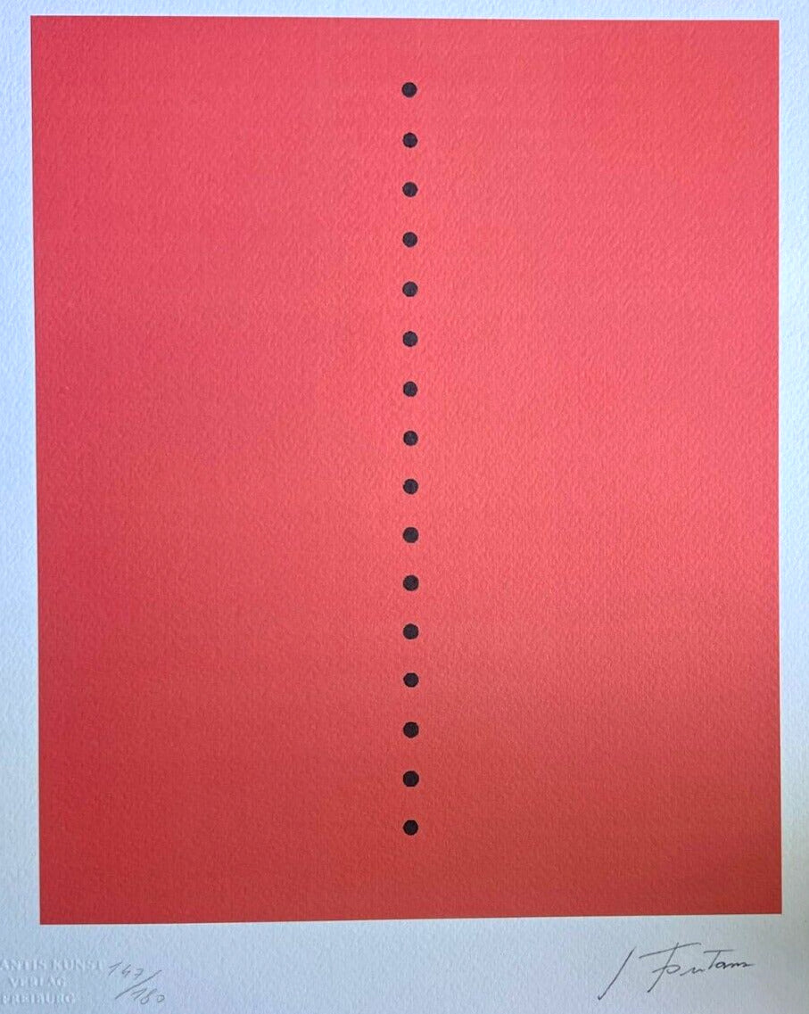 Lucio Fontana Lithograph 1978