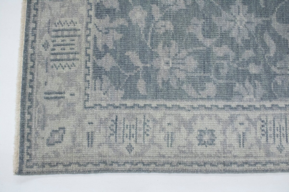 5X8 Ft Hand-Knotted Wool Area Rug Muted