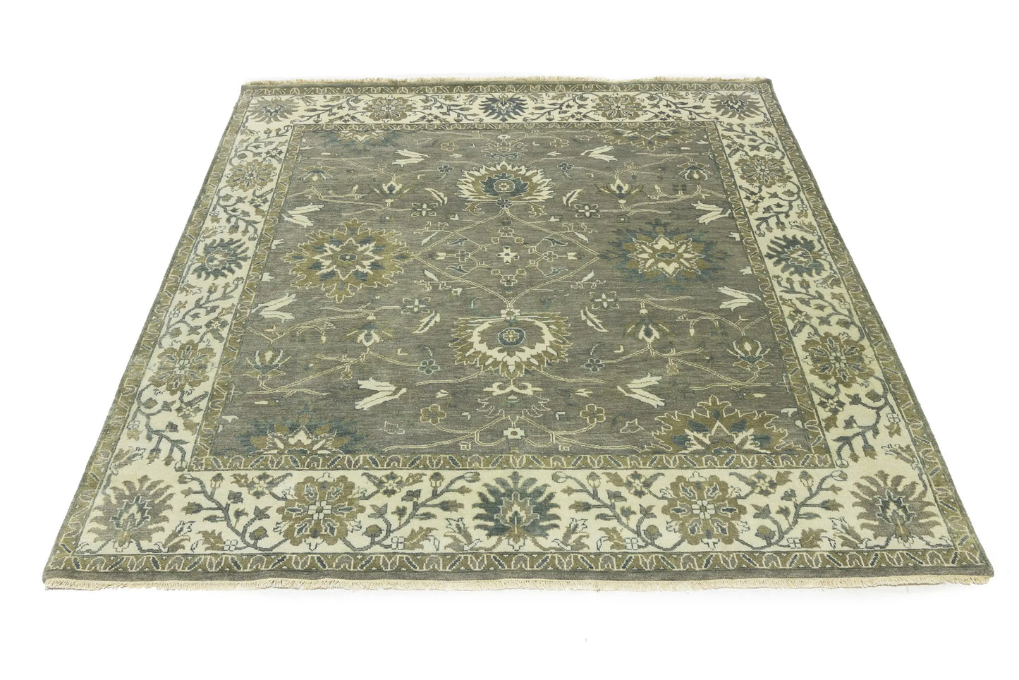 Oriental Peshawar Osh Chobi Large Square Rug
