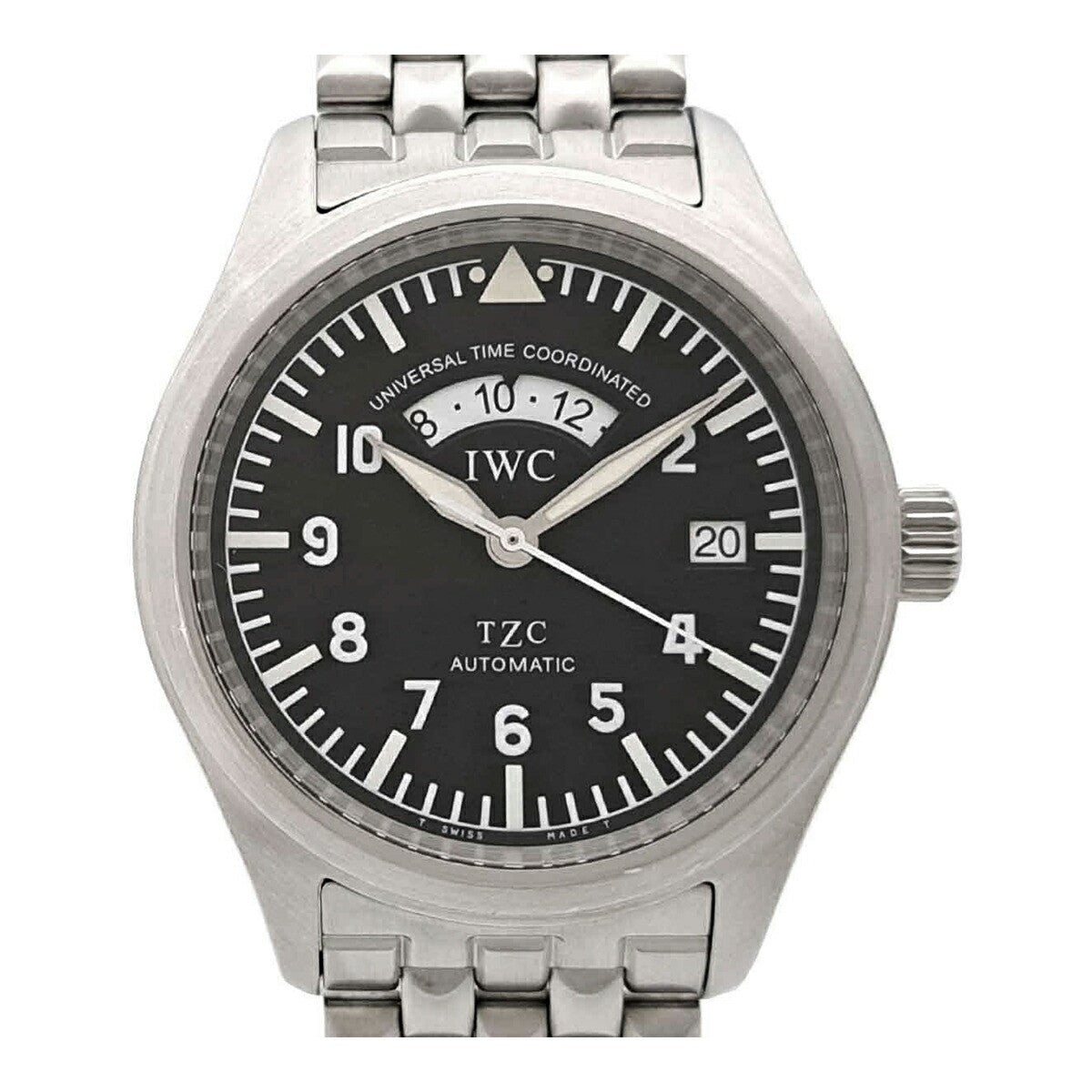 Iwc Pilot'S Watch Flieger Utc Iw325102 Black Men'S Used Watch #61116