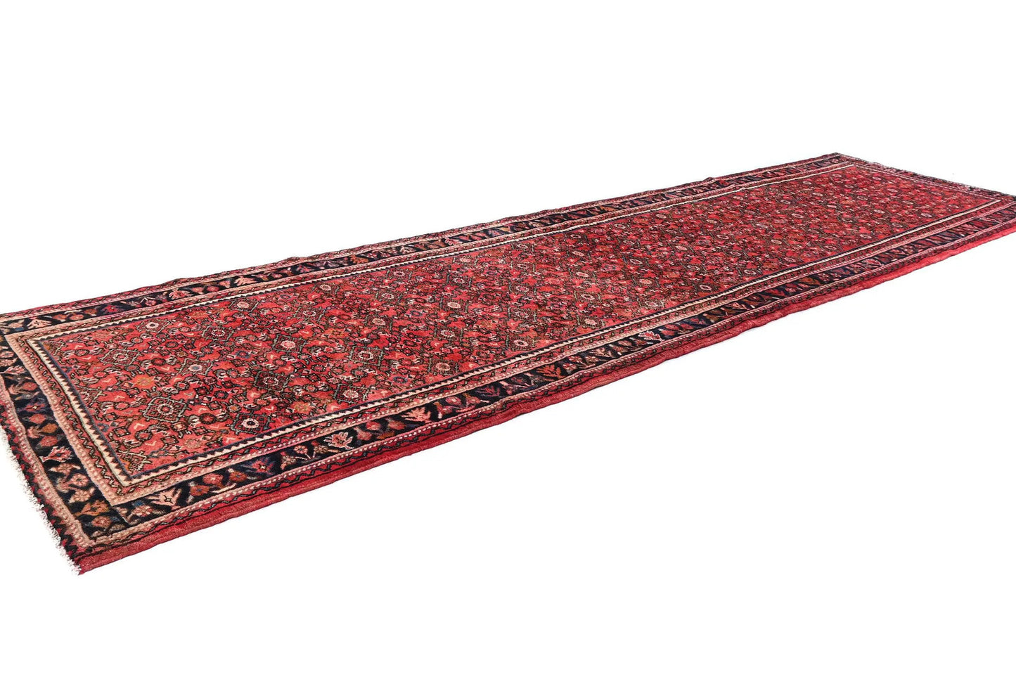 Vintage Red Floral Oriental Runner Rug Kitchen