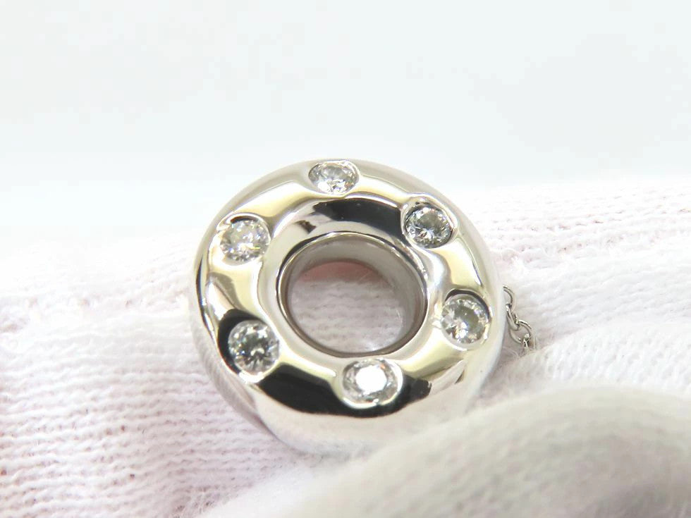 Tiffany & Co. Pt950 Diamond Dots Circle Necklace