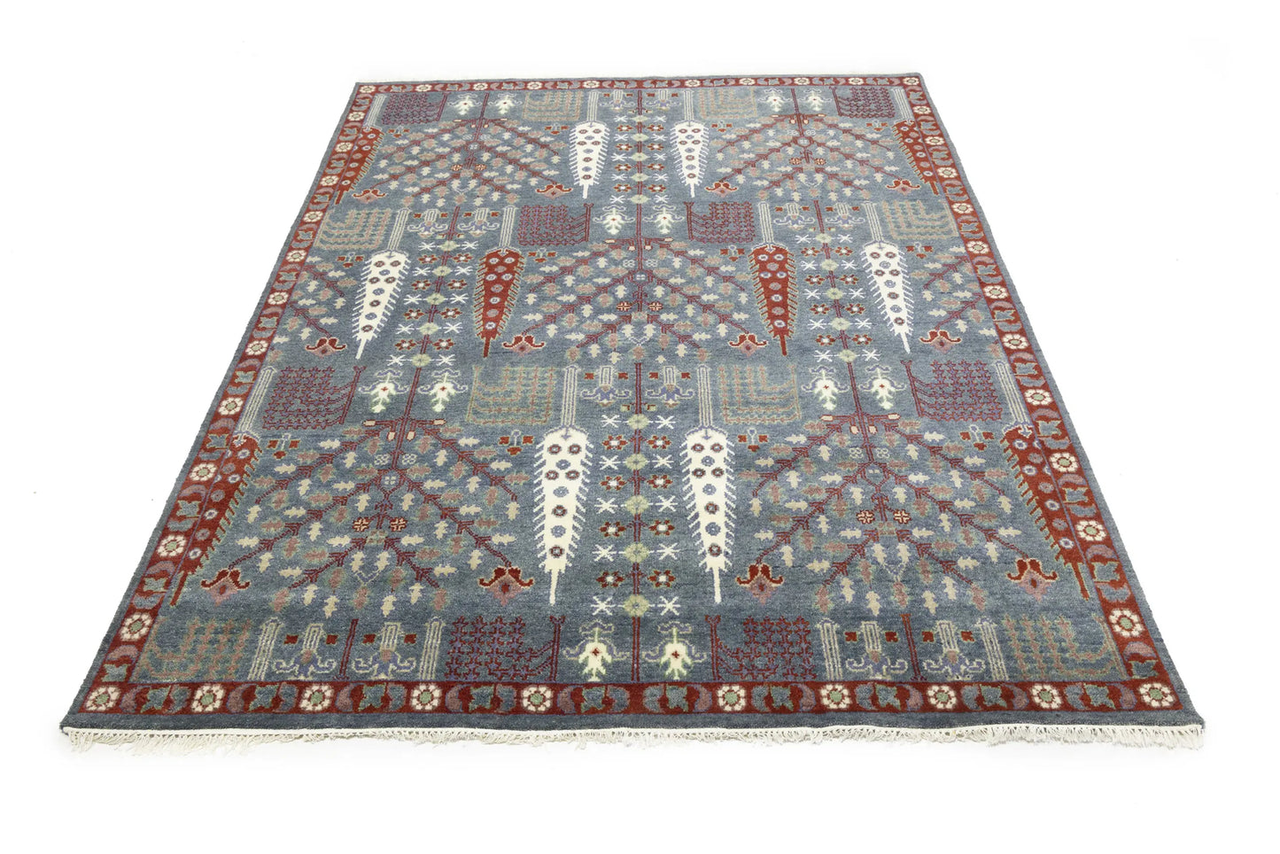 Handmade Chobi Oriental Rug Floral Tree Of Life