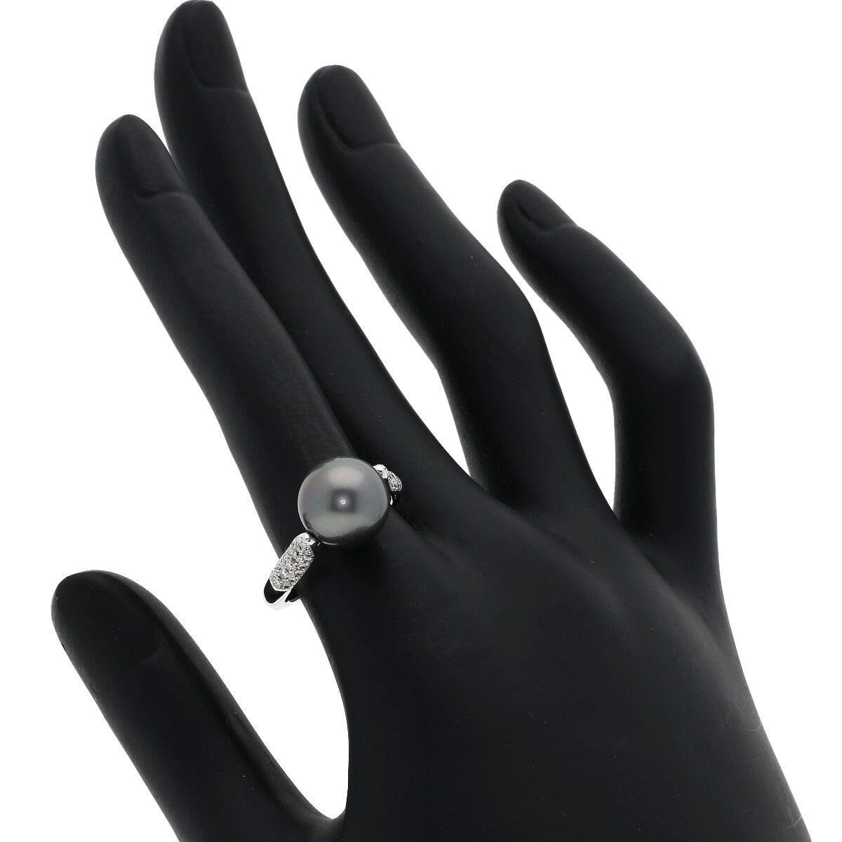 Akoya Pearl Pearl Diamond Ring K18 White Gold