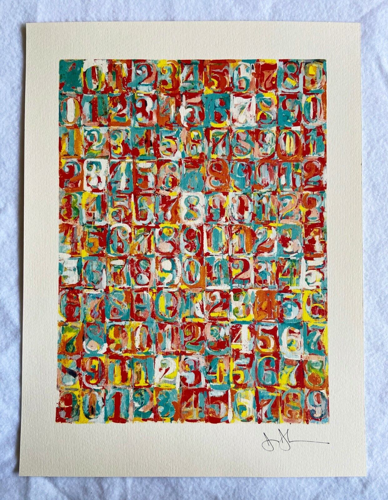 Jasper Johns Lithograph Met Museum Coa Numbered