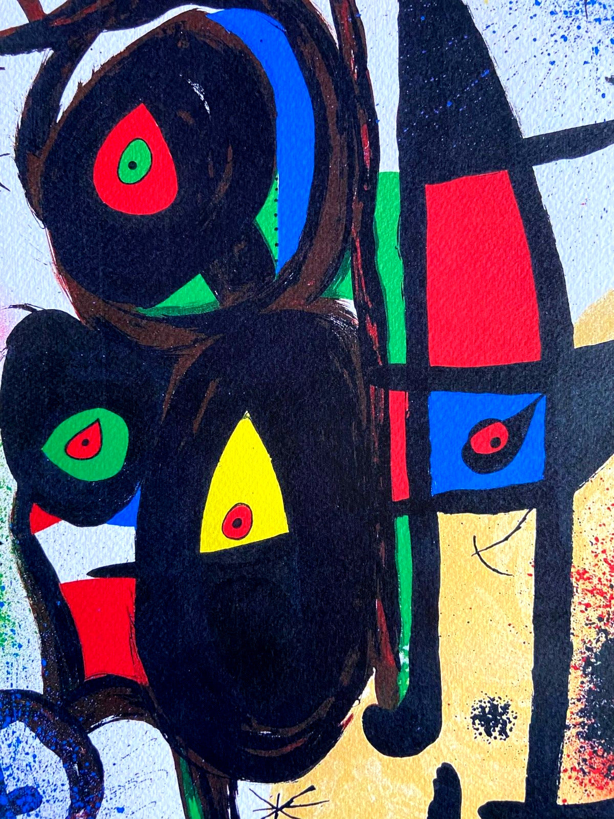 Joan Mir Lithograph Coa Limited Edition 180