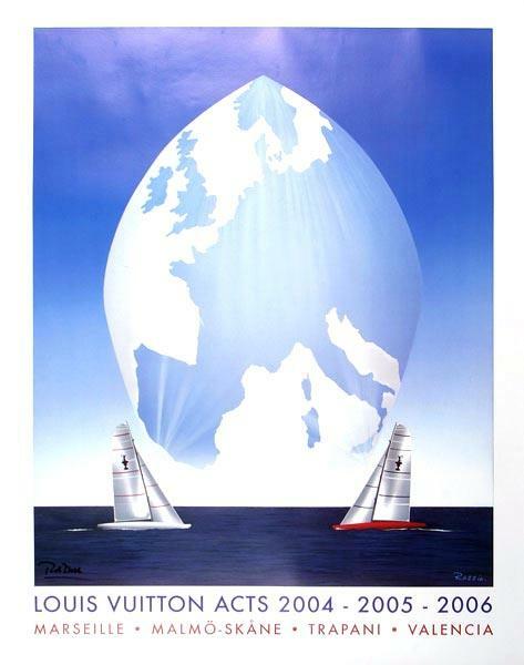 Louis Vuitton Acts 2004-5-6 Marseille Malmo Valencia By Razzia Sailing Original