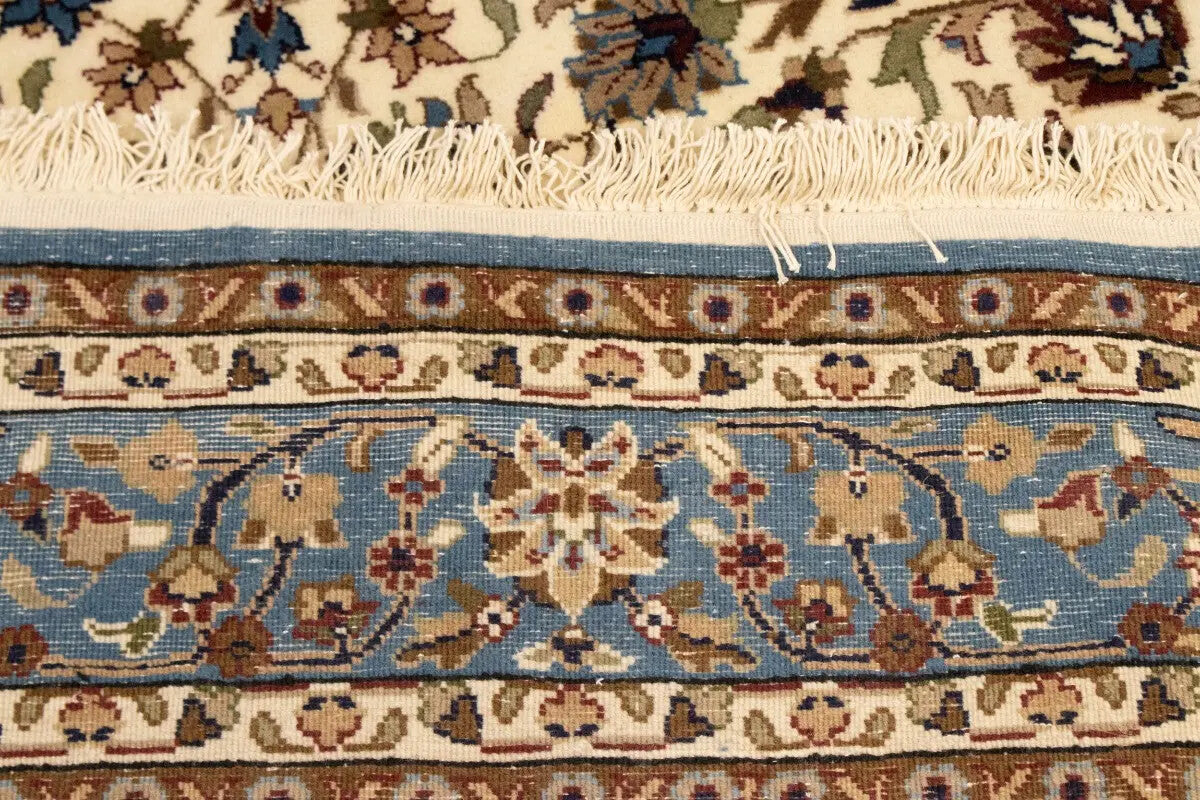 Rare Handmade Kirman Floral Design Rug Oriental