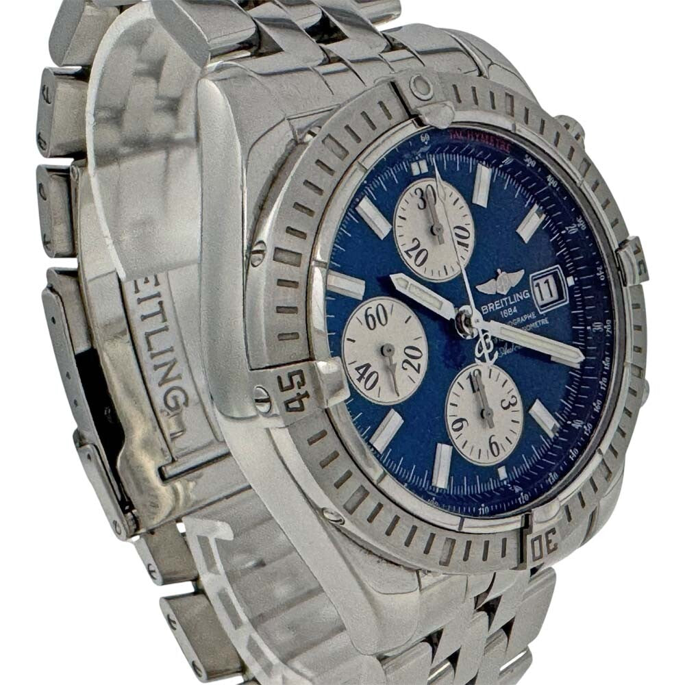 Breitling Chronomat Evolution A156C45Pa Blue Case: 43.7Mm Used Watch #121027
