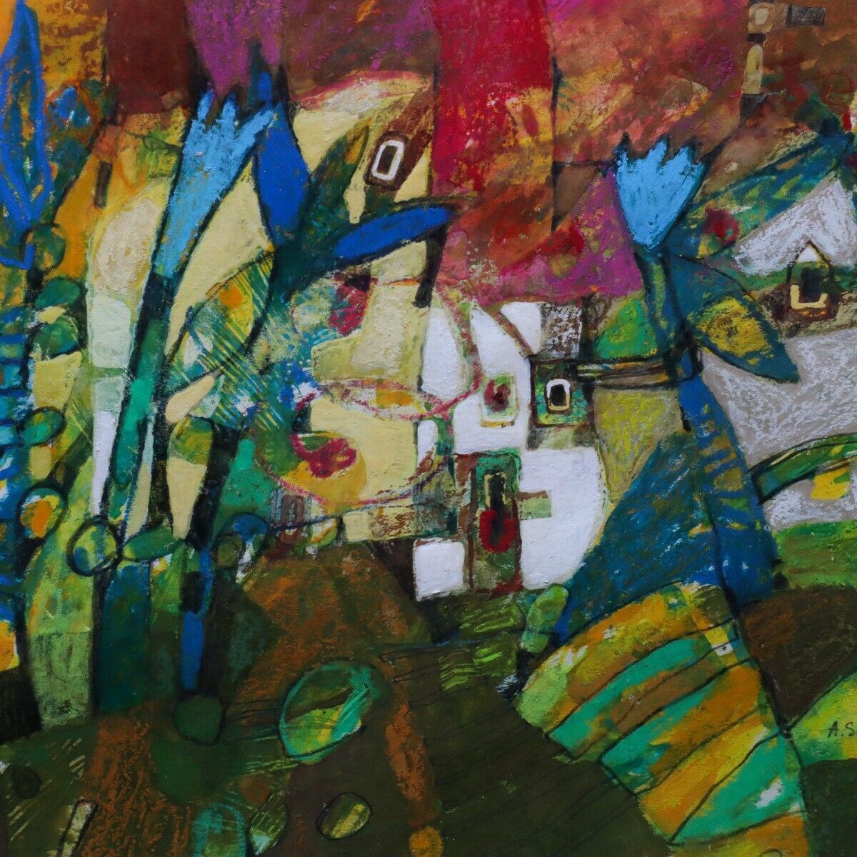 Alicja S?Abo?-Urbaniak (Poland) Original Acrylic