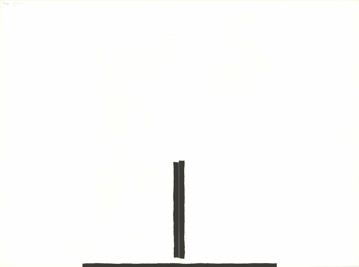 Igor Gitlin Arranged Lines Signed " Mixed Media Minimalism Blac