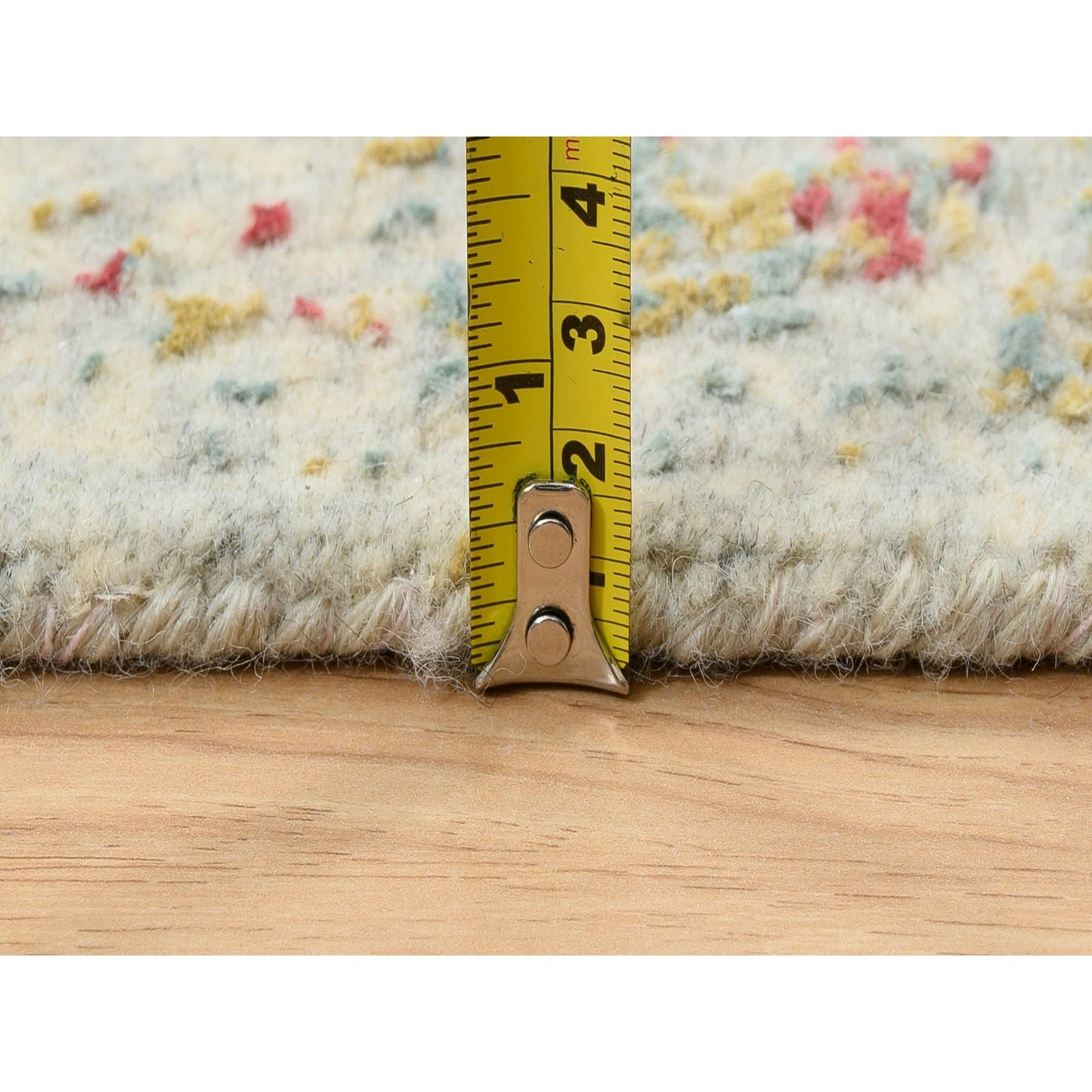 2'6"X11'10" Pink Hand Knotted Farsian Wool And Pure Silk Runner Rug
