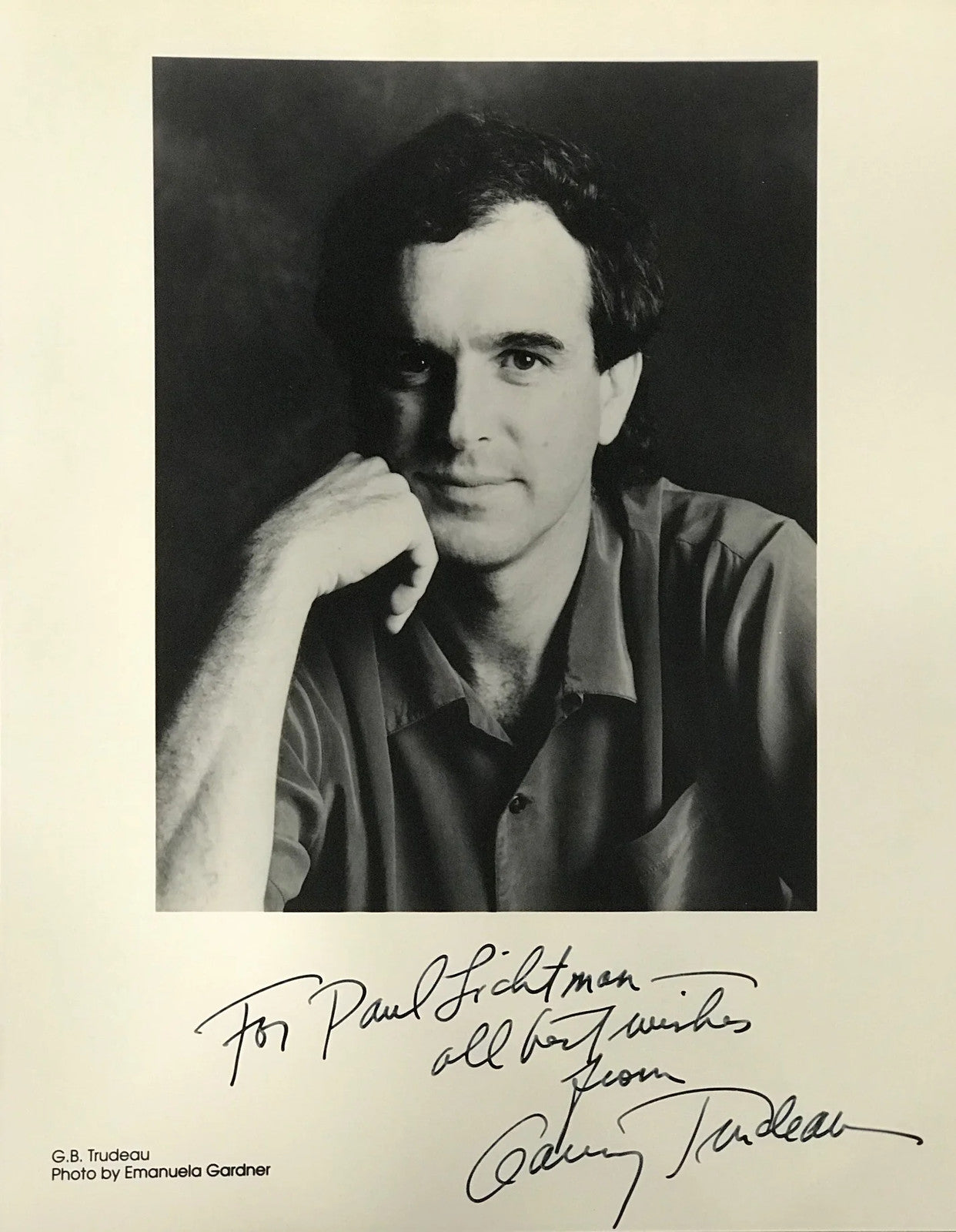 Garry Trudeau Signed 8X10 Photo