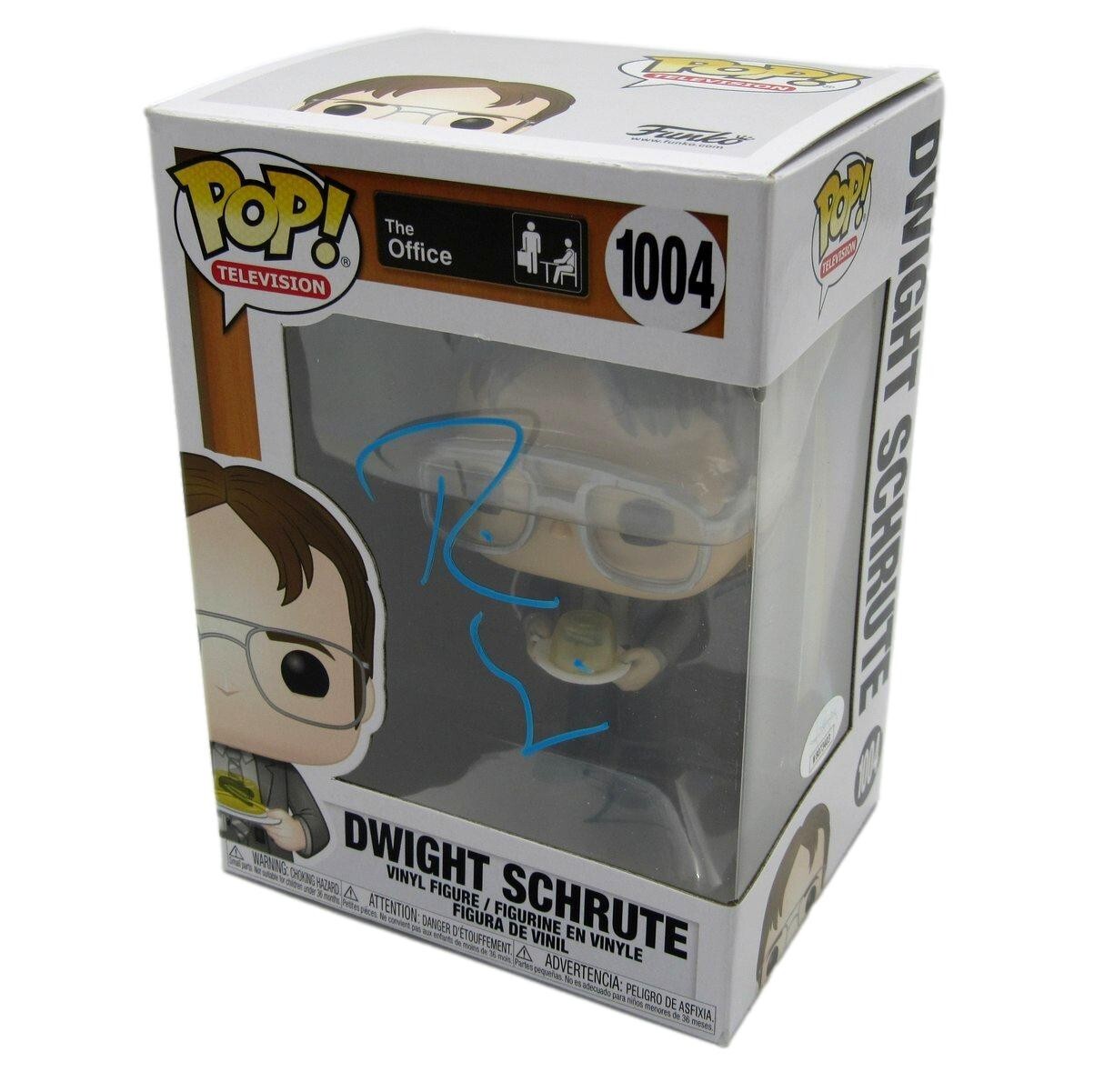 Rainn Wilson Autographed Funko Pop! #1004 Figurine "The Office" Jsa 184719