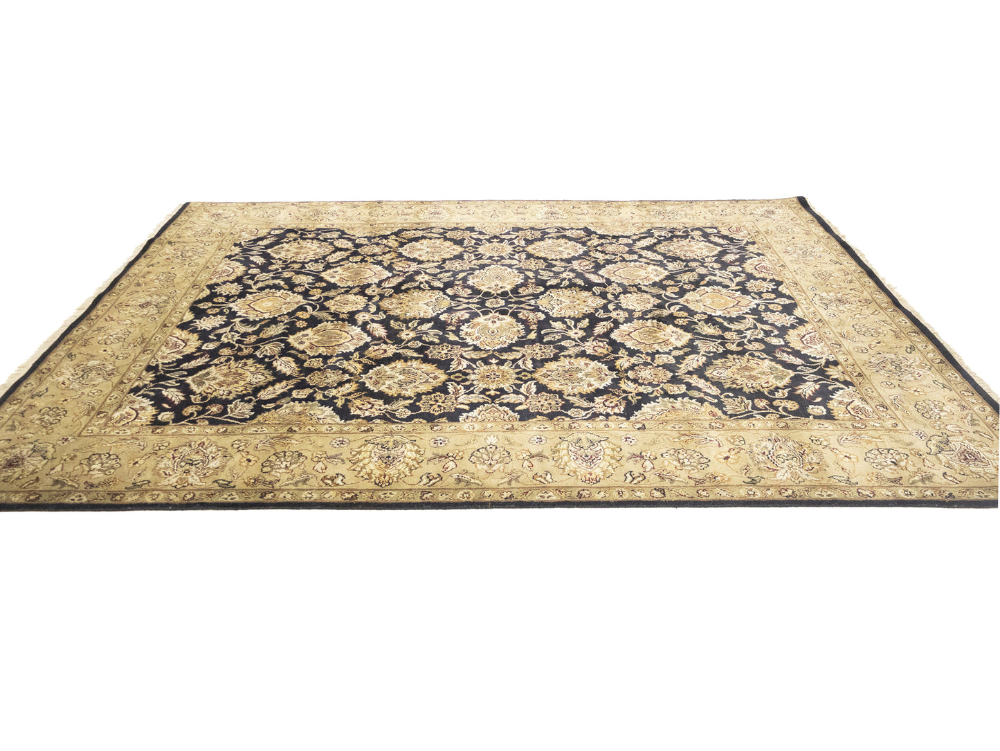 8X10 Ft Handmade Agra Jaipur Oriental Rug Thick
