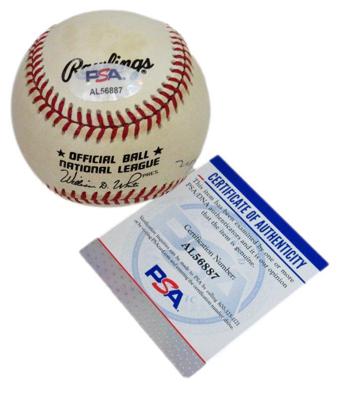 Jim Fireball Cohen Signed Oal Baseball Negro League Indianapolis Clowns Psa/Dna