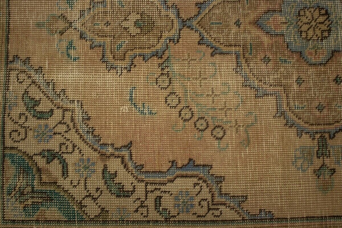 Antique Vintage Oriental Rug Peach Muted