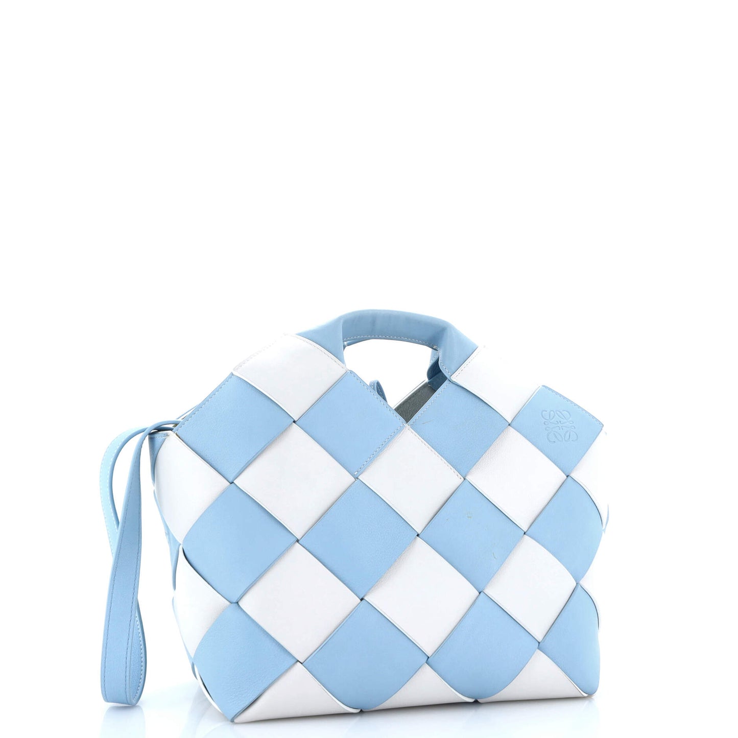 Loewe Woven Basket Bag Leather Small