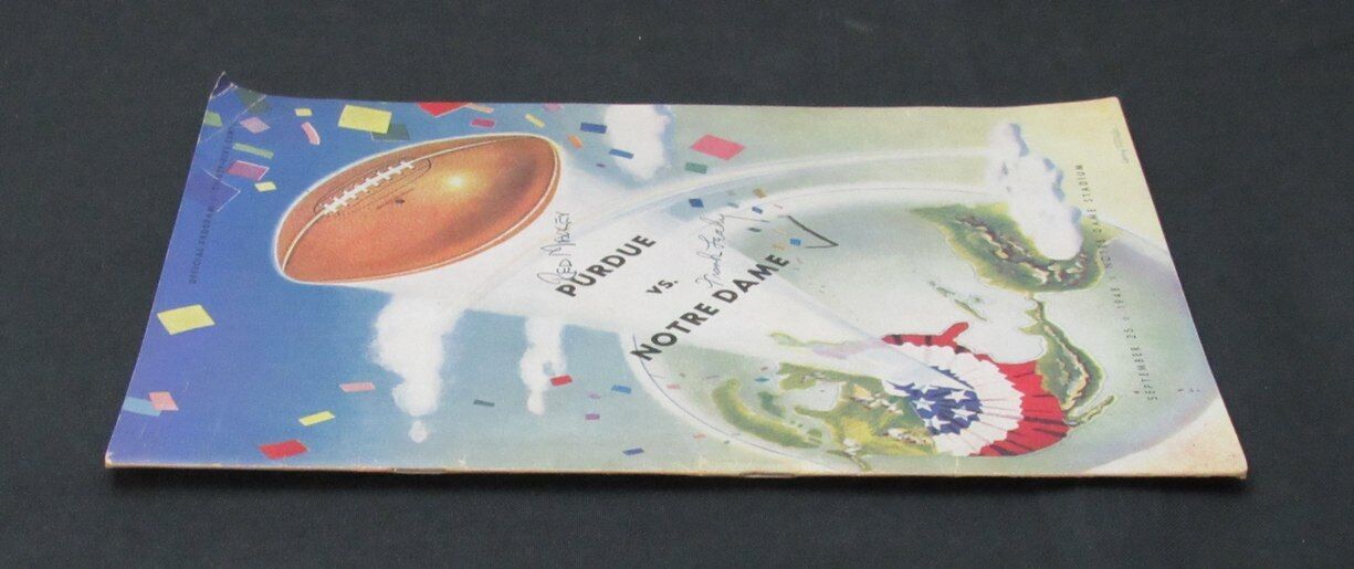Frank Leahy/Stuart Holcomb Signed 1948 Notre Dame
