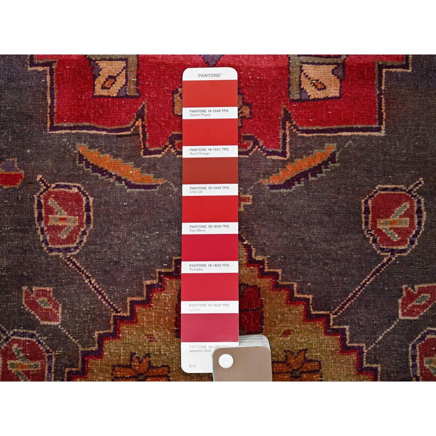 2'8"X7'10" Gray Vintage Zoroastrian Khamadan Hand Knotted Wool Runner Rug
