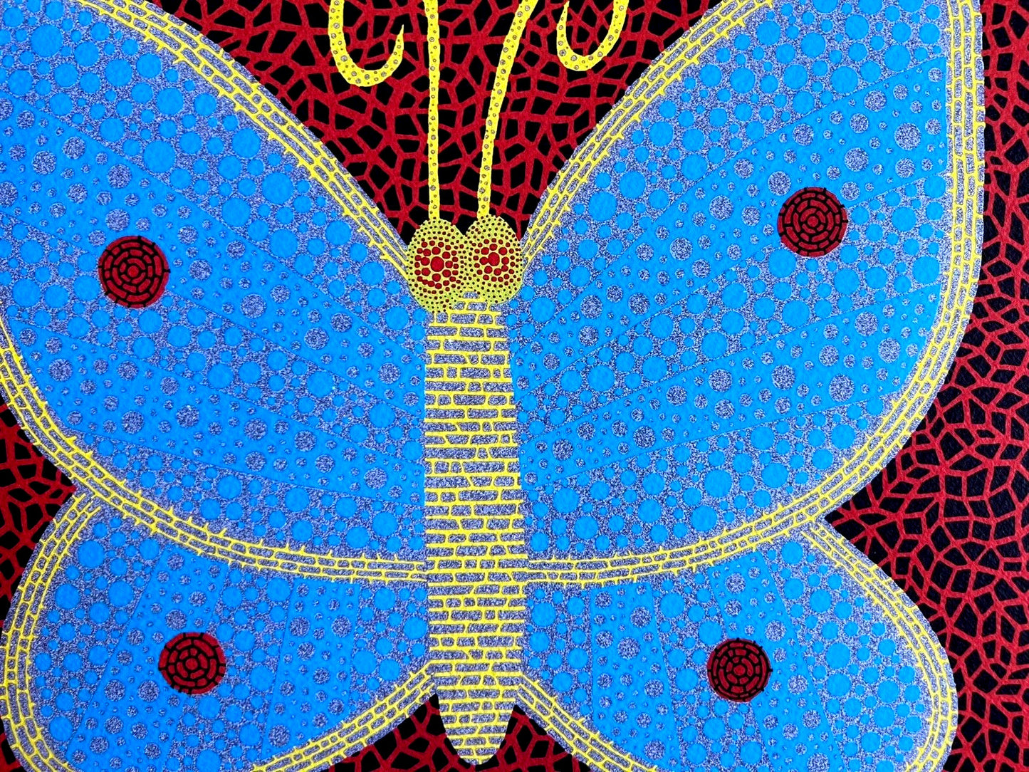 Yayoi Kusama "Butterfly" Lithograph Mori Museum