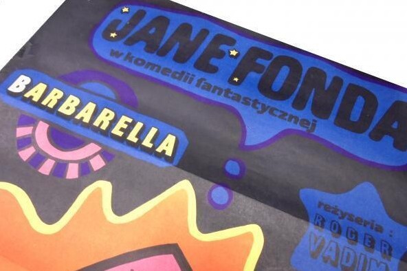 Original Jane Fonda "Barbarella" 1970S Movie Poster Poland Polish Exclusive