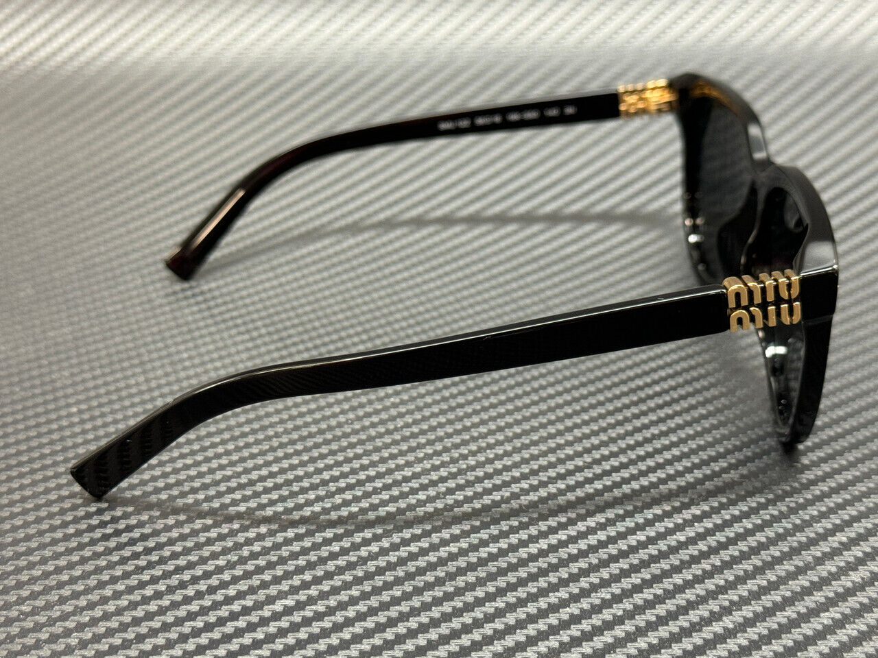 MIU MIU MU 12ZS 16K5S0 Black Grey Women's 56 mm