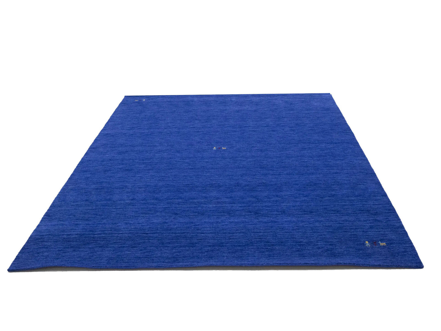 Royal Blue Pictorial Style 8X10 Gabbeh Modern Rug