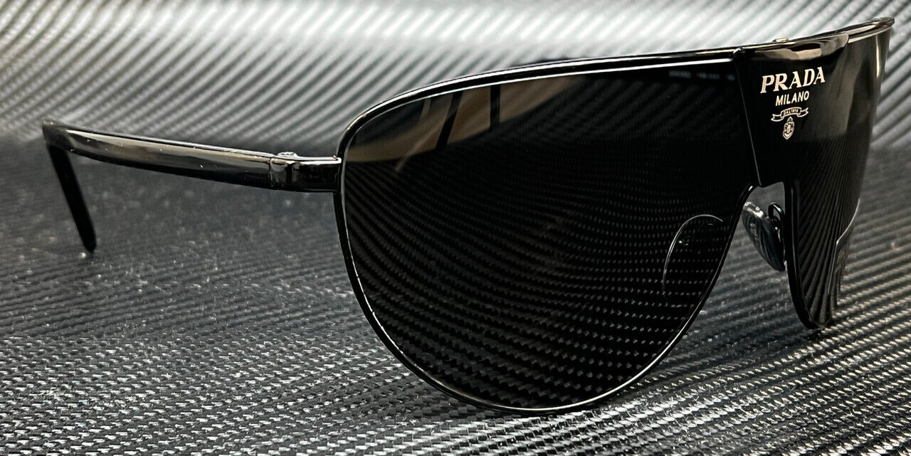 PRADA PR 69ZS 1AB5S0 Black Dark Grey Men's 68 mm