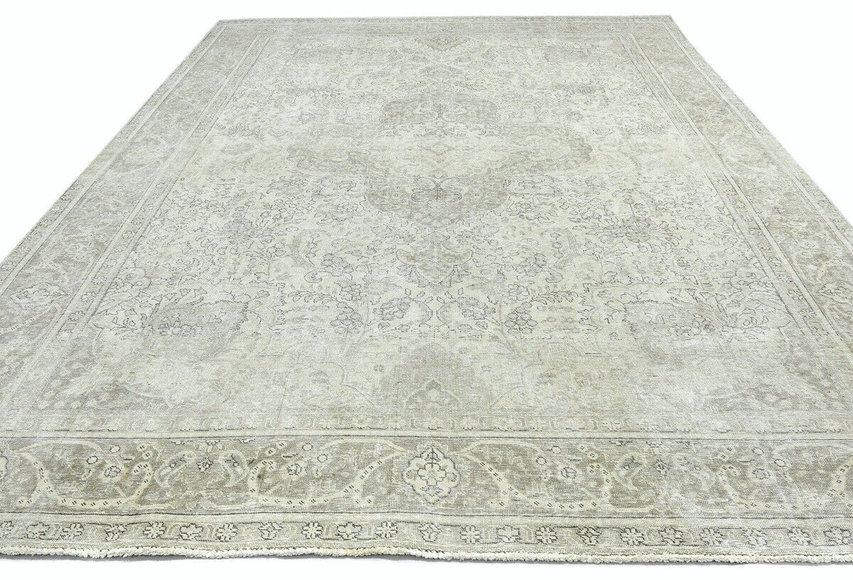 Handmade Antique Distressed Oriental Rug Muted
