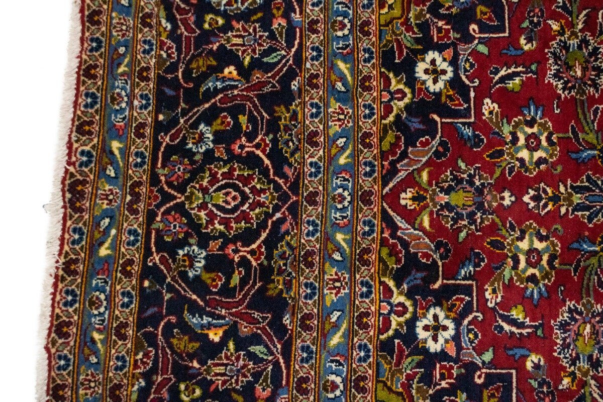 Large Hand-Knotted Vintage Oriental Rug