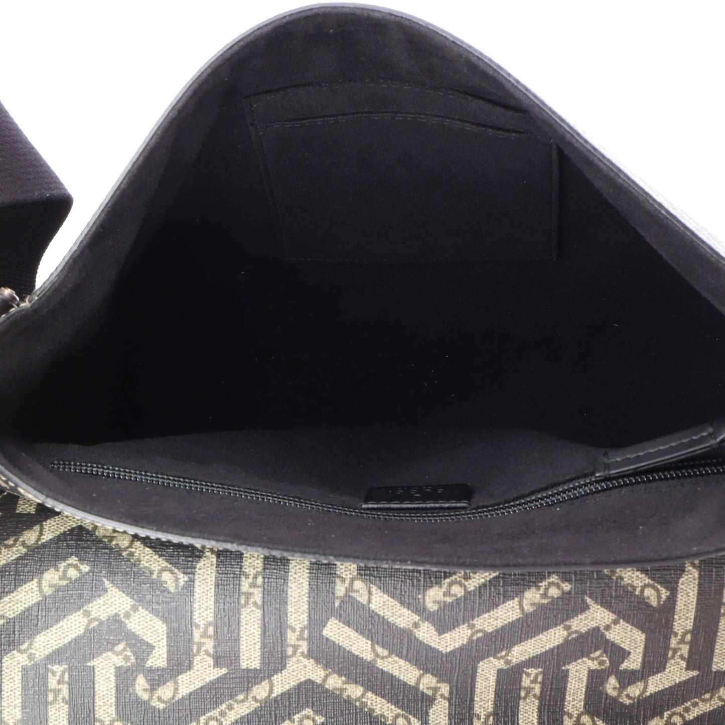 Gucci Bee Web Flap Messenger Bag Caleido Gg Coated Canvas Medium