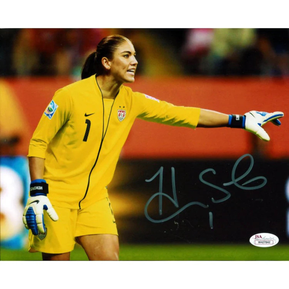 Hope Solo Autographed 8X10 Photo