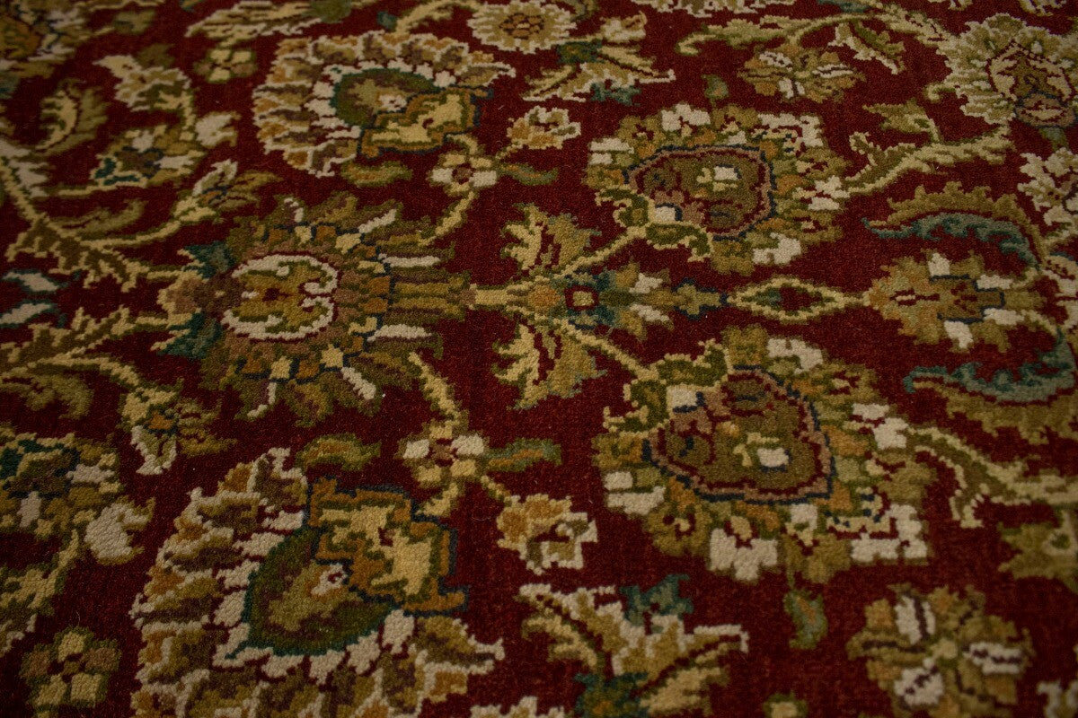 Handmade Chobi Oriental Runner Rug Red & Charcoal