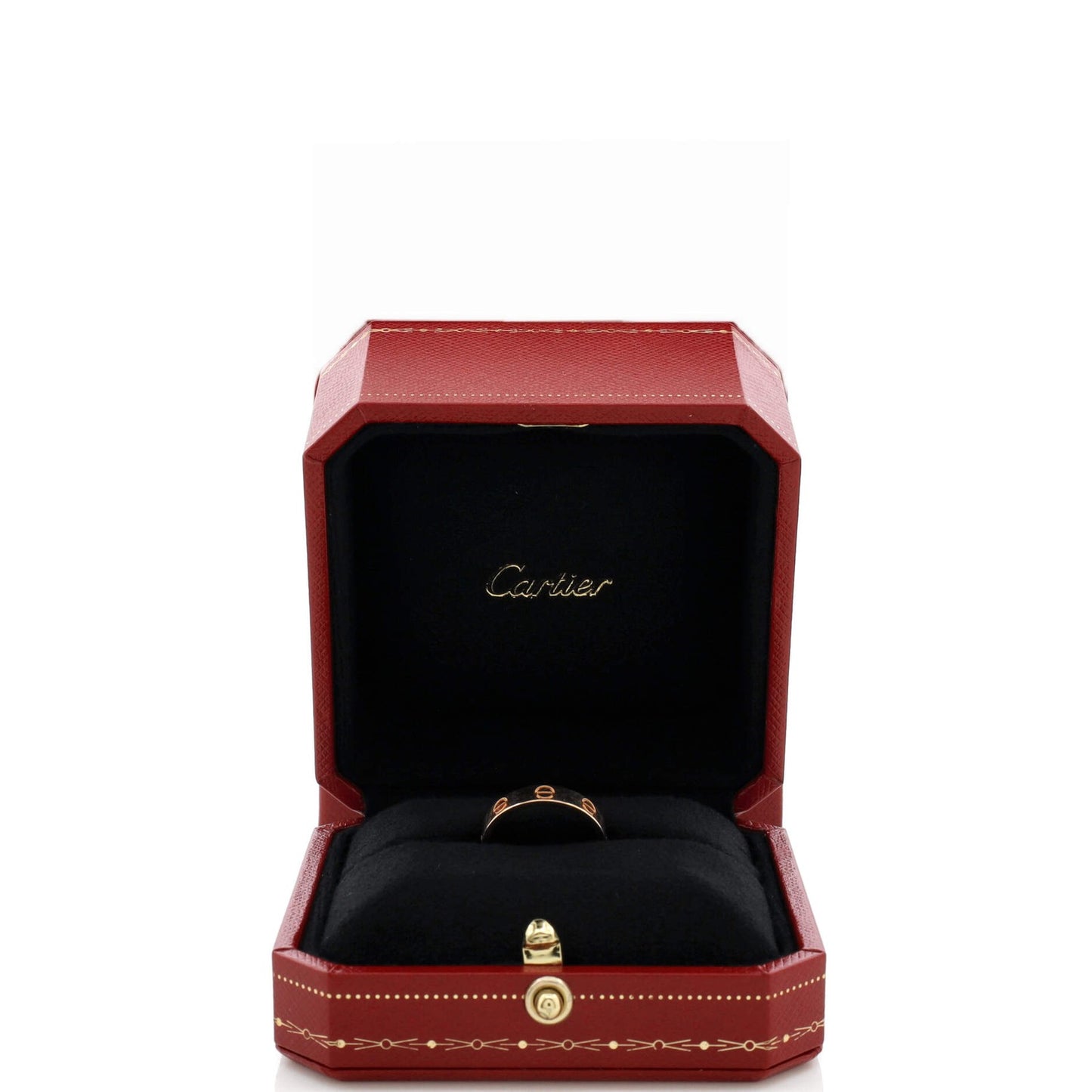 Cartier Love Wedding Band Ring 18K Rose Gold