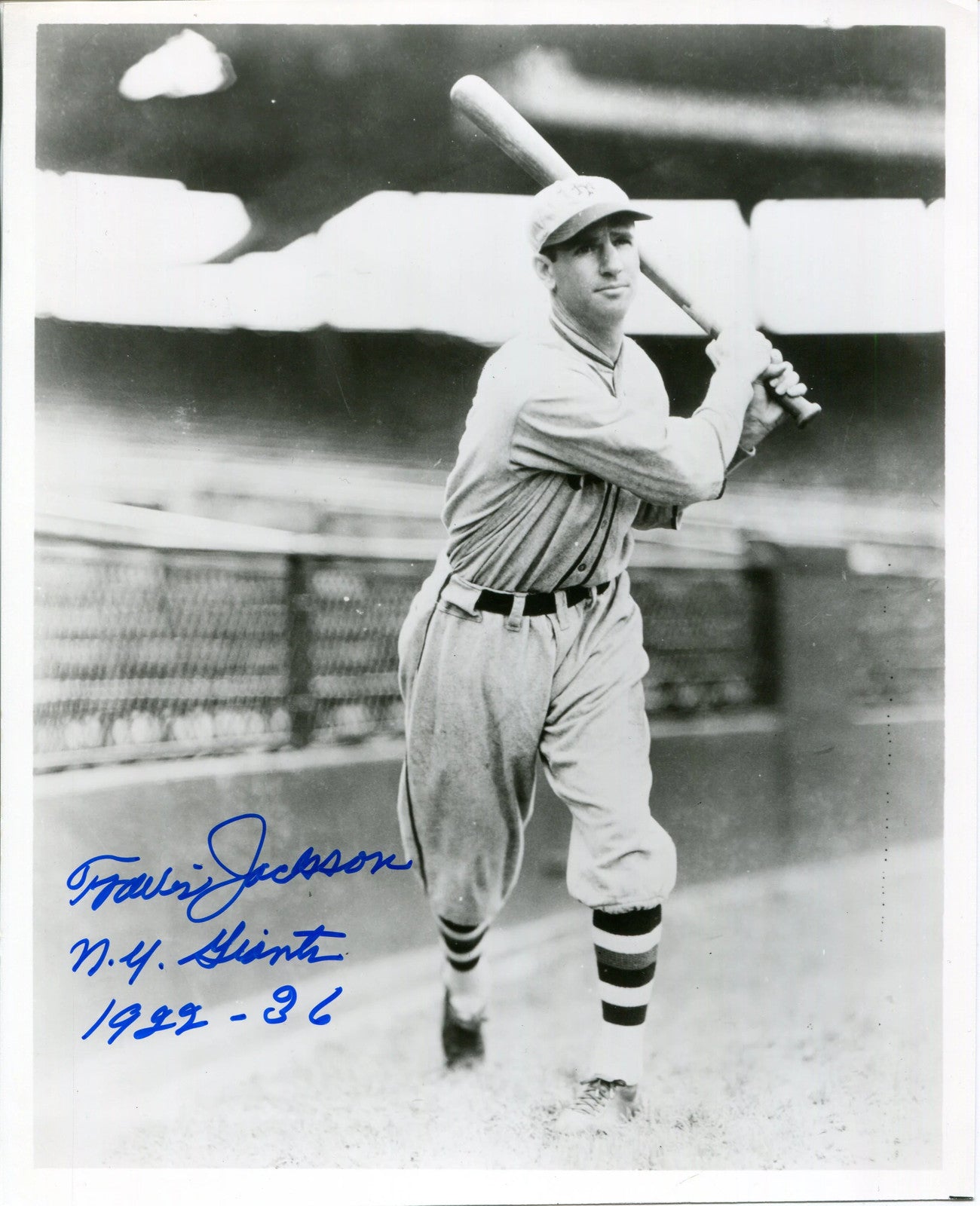 Travis Jackson Autographed 8X10 Photo