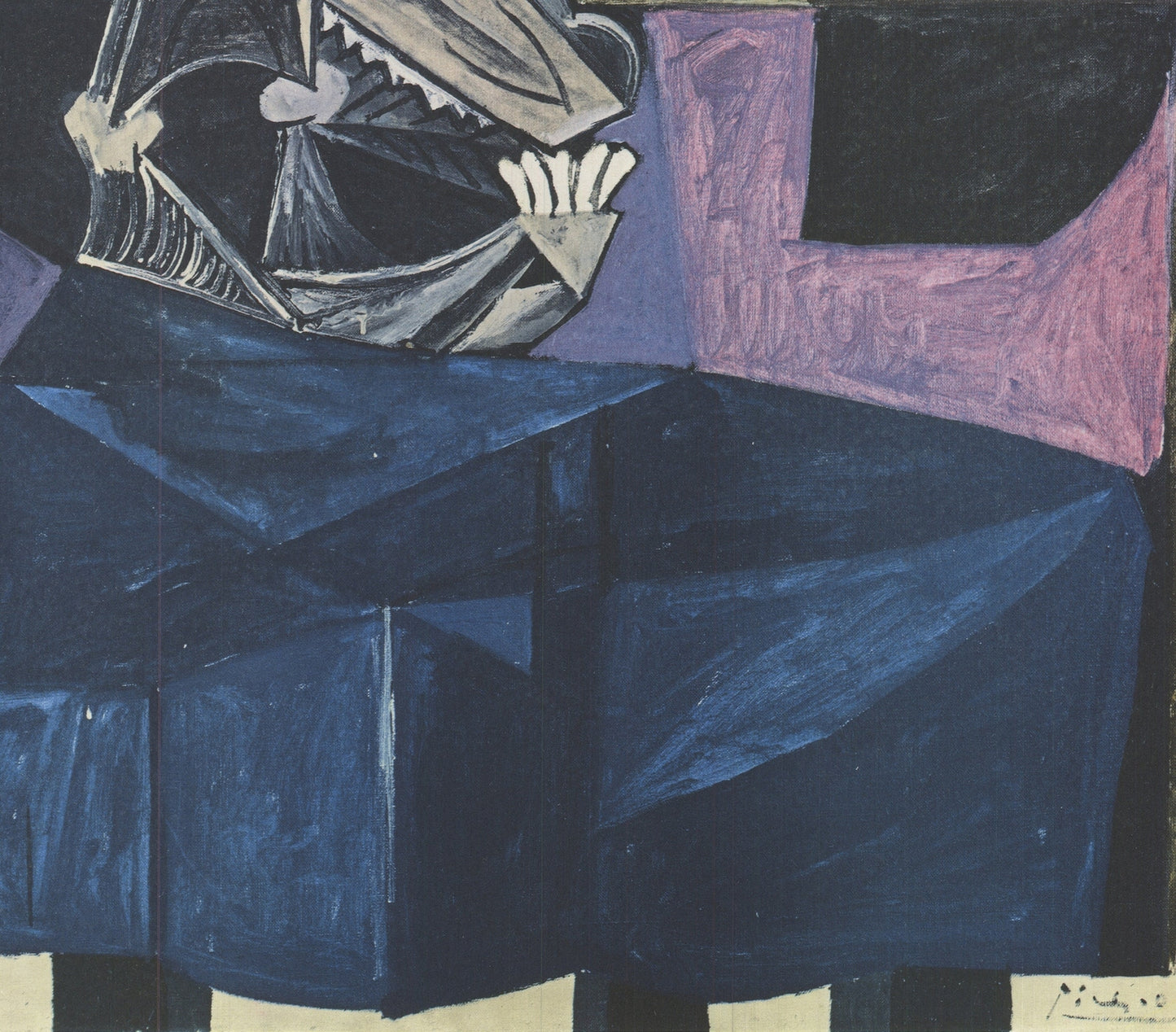 Pablo Picasso Still Life With Ox Skull " Offset Lithograph Cu