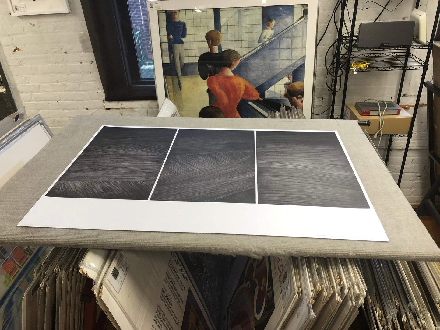 Pierre Soulages Painting January 7, " Offset Lithograph A