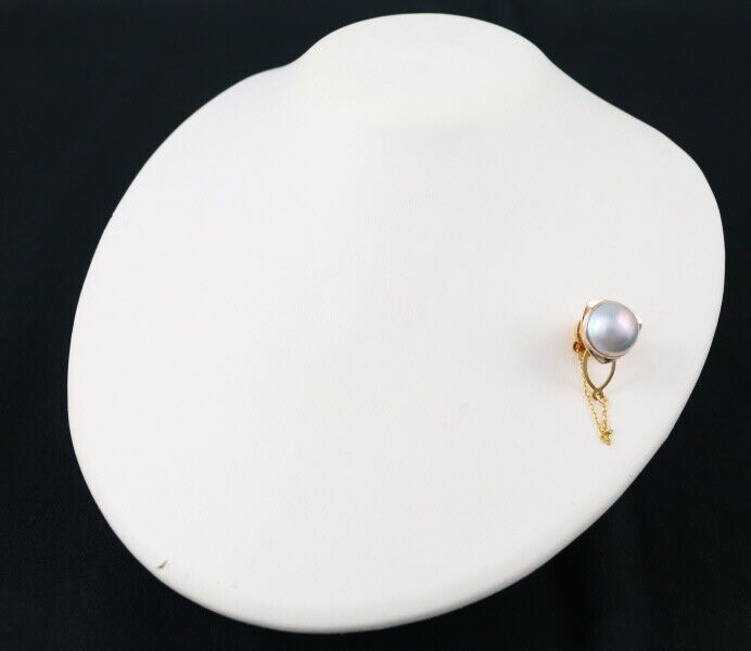TASAKI Tie Pin / Tie Tack Mabe Pearl 14.0mm 14K