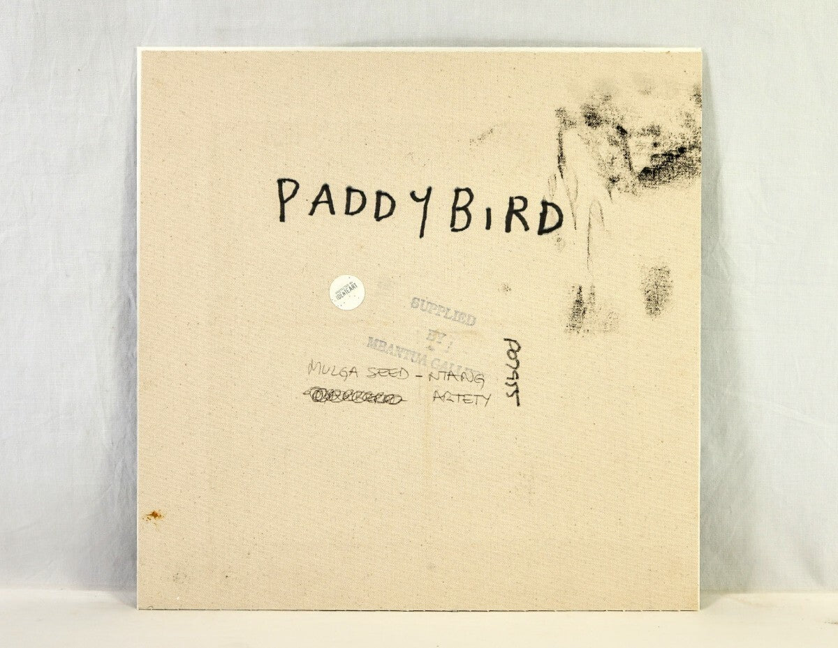 Paddy Bird Jungala "Mulga Seed" Aboriginal Dot Painting Acrylic on Canvas Signed