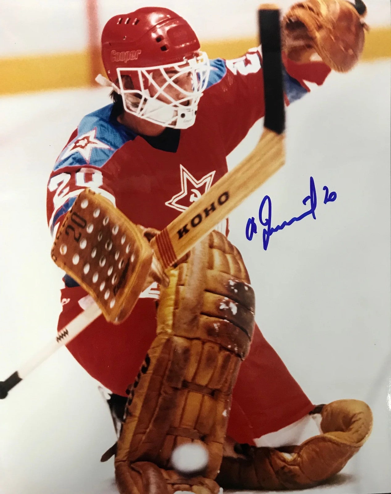 Vladislav Tretiak Autographed 8X10 Photo
