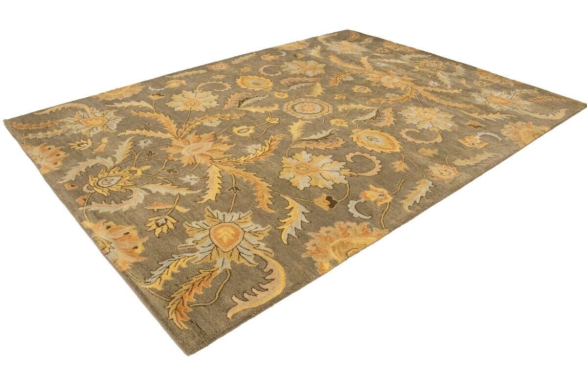 Hand-Tufted Oriental Rug Plush Modern Floral