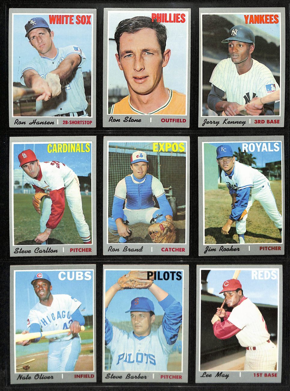 1970 Topps Baseball Card Complete Set (1-720)