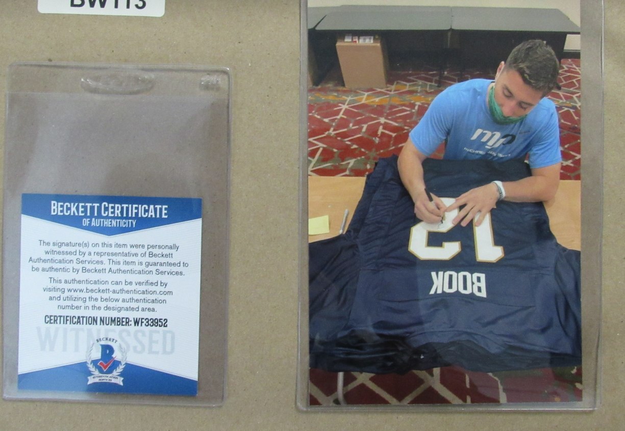 Ian Book Autographed/Inscribed Football Jersey