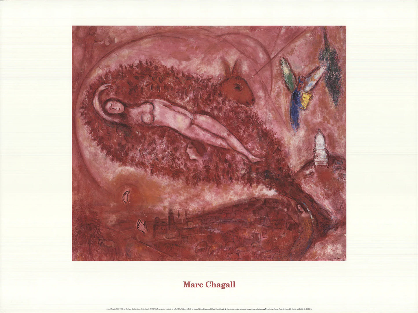 Marc Chagall The Song Of Songs Ii " Offset Lithograph Modernism