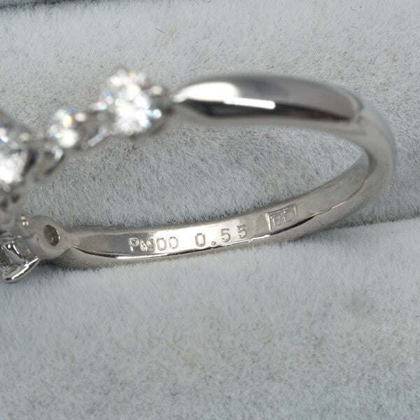 Kashikey Ring Diamond 0.624Ct/0.55Ct Us7.25-7.5 900 Platinum