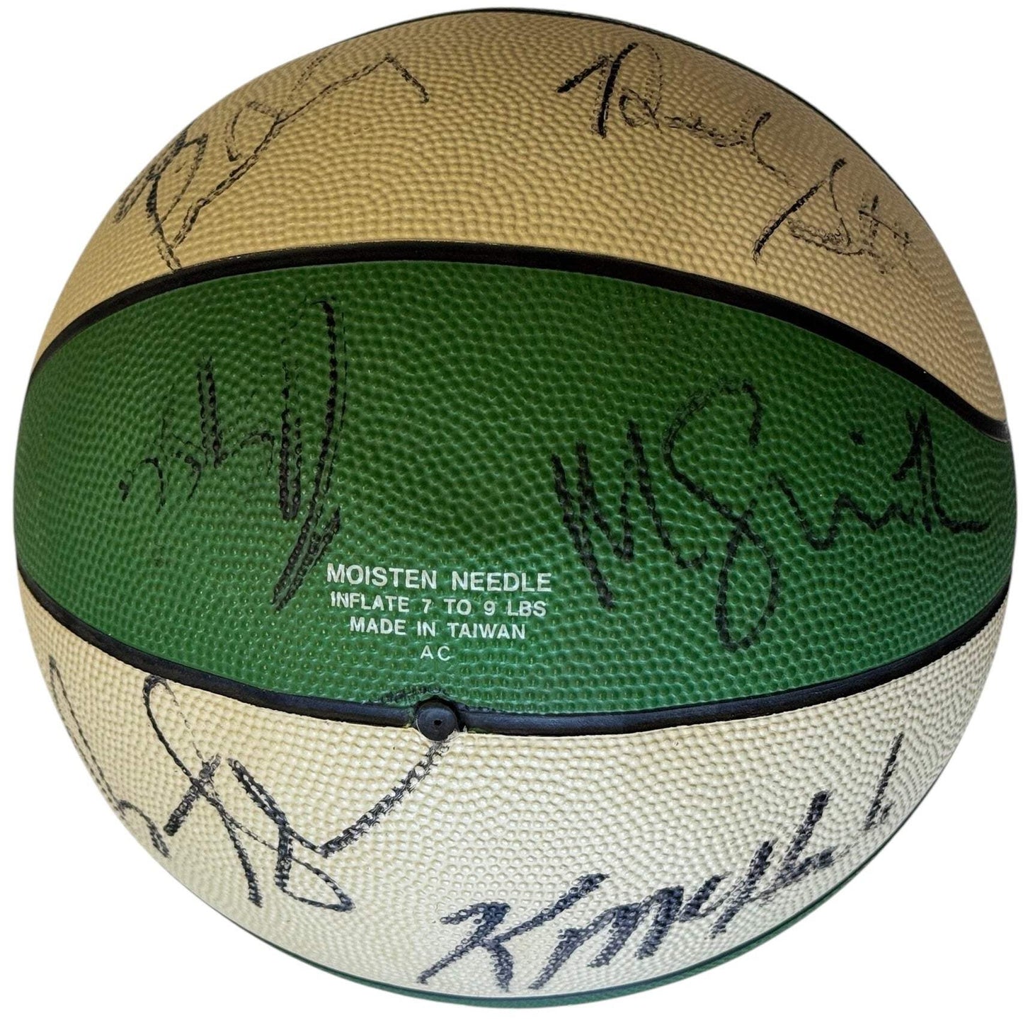1990-91 Boston Celtics Team Signed Spalding Basketball (Jsa)