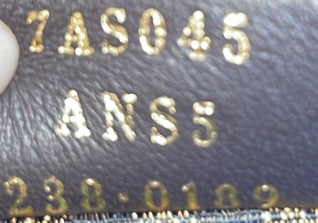 Fendi Chain Baguette Charm Bag Zucca Embroidered Canvas Nano